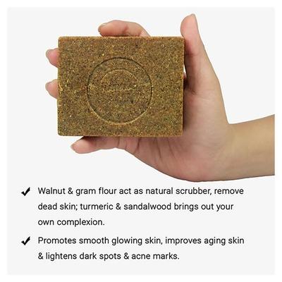 Soulflower Soap - Cleansing Sandalwood 150 gm - Soaps