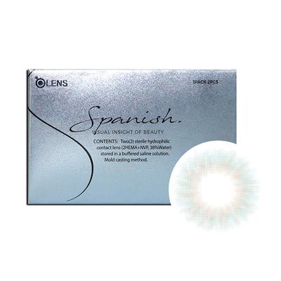 O-Lens Spanish Real Monthly Coloured Contact Lenses - Real Sky ( 0.00 ) 1's - Eyecare Lenses