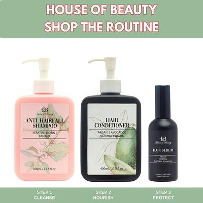 House of Beauty Hair Conditioner For Frizzy Hair Gives Moisture & Shine with Argan Oil 400ml - Conditioners