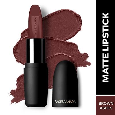 Facescanada Weightless Matte Finish Lipstick Brown Ashes 25 4.5 gm - Lipsticks