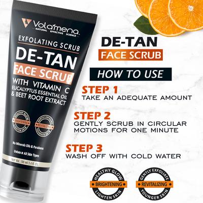 Volamena Face Scrub - De-Tan 100 ml - Face Scrubs