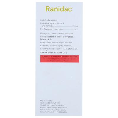 RANIDAC Oral solution 100ml - Ulcer/Reflux/Flatulence-Aaa