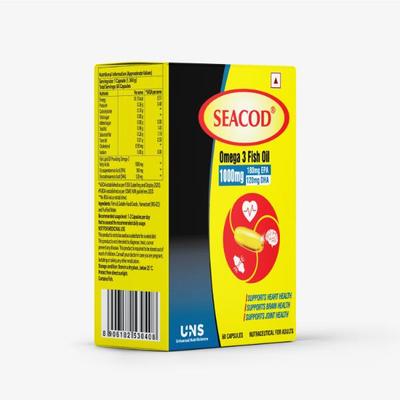 Seacod Omega 3 Fish Oil Capsule 60's - Multi-Vitamins