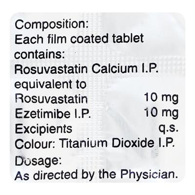 Razel EZ 10mg Tablet 10'S - High Cholesterol-Dys