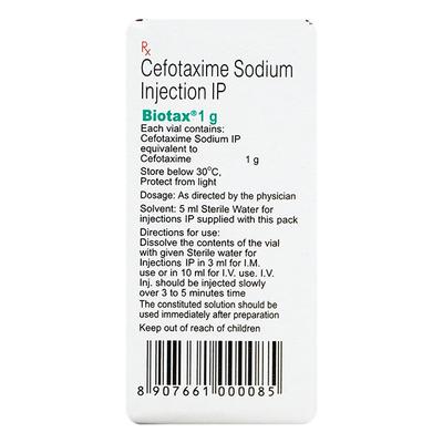 Biotax 1gm Injection 1's - Bacterial Infections-Cep