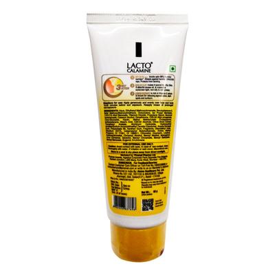 Lacto Calamine Sunscreen Kaolin Clay with Lemon Extracts SPF 50 PA+++ UVA/UVB for Oily Skin 50gm - Face Sunscreen