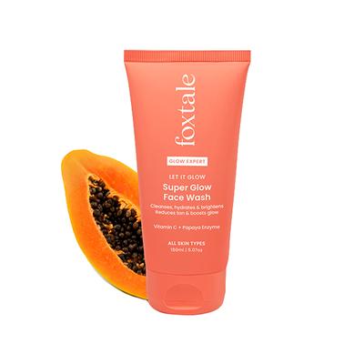 Foxtale Super Glow Face Wash, Reduces Tan, Boosts Glow 150 ml - Face Wash & Cleansers
