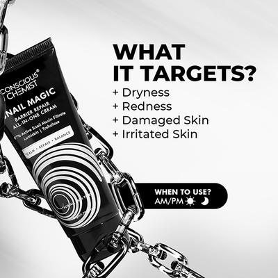 Conscious Chemist Snail Magic Skin Barrier Repair All In One Cream 50 gm - Face Moisturizers