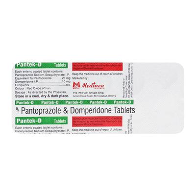 PANTEK D Tablet 10's - Ulcer/Reflux/Flatulence-Aaa