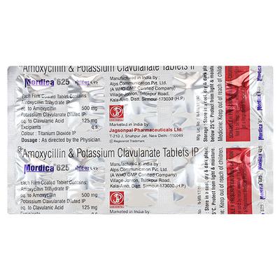 MORDICA 625 Tablet 10's - Bacterial Infections-Pen