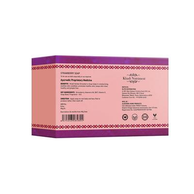 Nutriment, Khadi Nutriment Strawberry Soap 125 gm - Soaps