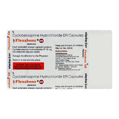Flexabenz ER Capsule 10'S - Muscle Spasm-Mus