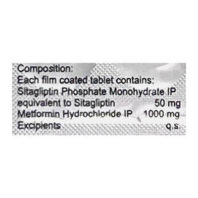 SITABLESS M 50/1000 Tablet 15's - Diabetes-Ant