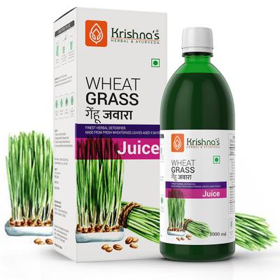 Krishna's Herbal & Ayurveda Wheatgrass Juice 1000 ml - Ayurvedic Juices