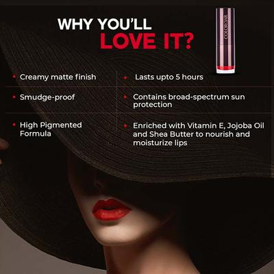 Colorbar Velvet Matte Lipstick Creme Cup 1 - 4.2gm - Lipsticks