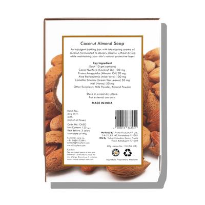 Fizzy Fern Cold Pressed Soap - Coconut Almond with Milk & Honey 125 gm - Soaps