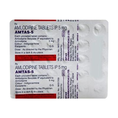 Amtas 5mg Tablet 30'S - Hypertension-Cal