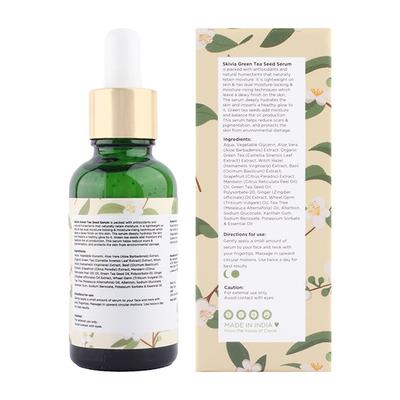 Skivia Green Tea Seed Face Serum With Witch Hazel & Mandarin Oil 30 ml - Face Serum