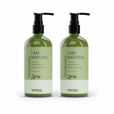 VITRO I AM NATURAL Aloe Jojoba shampoo (Pack Of 2) 500 ml - Shampoos