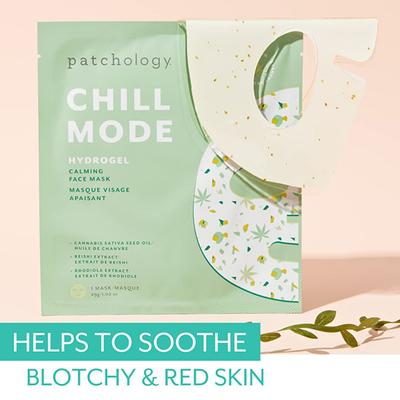 Patchology Chill Mode Hydrogel Calming Face Mask 1's - Sheet Masks