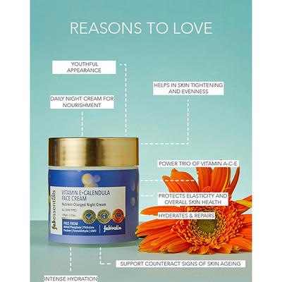 Fabessentials Vitamin E Calendula Night Face Cream 100 gm - Face Creams