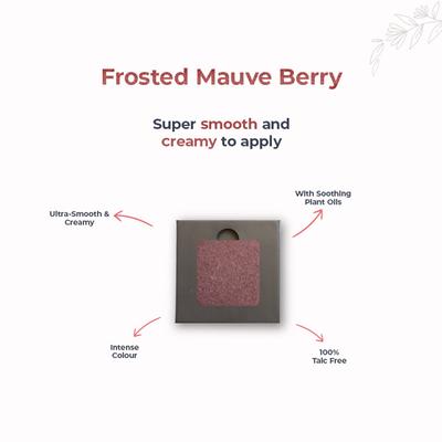DISGUISE Satin Smooth Eyeshadow Squares, Frosted Mauve Berry 209 4.5 gm - Eyeshadow, Bases & Primers