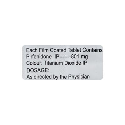 PULMOFIB 801mg Tablet 10's - Idiopathic Pulmonary Fibrosis