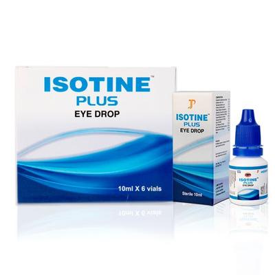 Jagat Pharma Isotine Plus Eye Drop Vials (Pack of 6 x 10 ml) 2's - Speciality Medicines