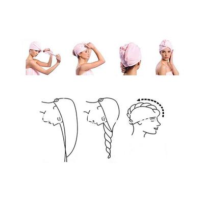 Bronson Professional Hair Wrapper Towel For Quick Hair Drying With Microfiber 1's - Scrubs & Exfoliants