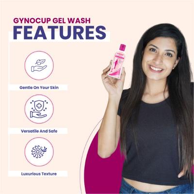 Gynocup Natural Menstrual Cup Wash Liquid (Pack of 2 x 100 ml) - Intimate Care