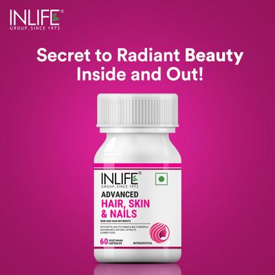 INLIFE Advanced Hair, Skin and Nails Capsule 60's - Hair & Skin