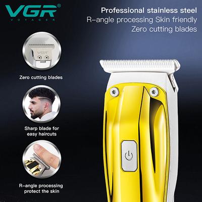 VGR V-955 Trimmer 100 min Runtime 3 Length Settings (Gold) 1's - Trimmers