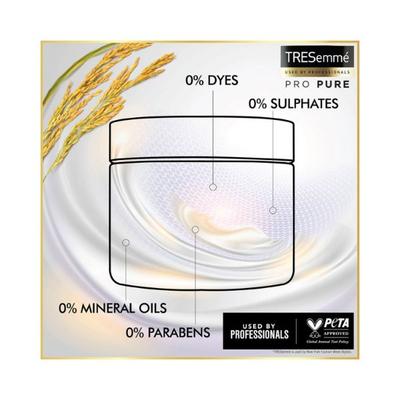 Tresemme Pro Pure Damage Recovery Mask , Sulphate Free & Paraben Free, For Damaged Hair 300 ml - Hair Serums