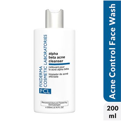 Fixderma Cosmetic Laboratories (FCL) Alpha Beta Acne Face Cleanser 200 ml - Face Wash & Cleansers
