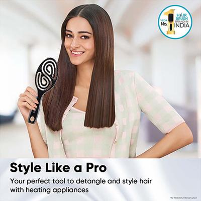 Vega Hair Brush,Vented Hair Brush for Women and Men, for Quick Blow Drying, Wet and Dry Hair (DTB-03) 107 gm - Hair Brushes