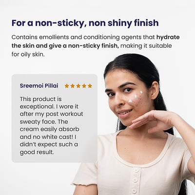 Reequil Oxybenzone Free Sunscreen Spf 50 For Oily, Acne Prone Skin 50 gm - Face Sunscreen