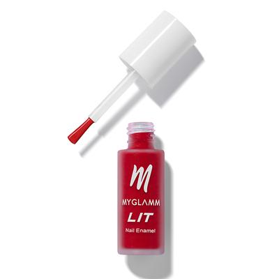 Myglamm Lit Matte Nail Enamel - Boujee 7 ML - Nail Polish