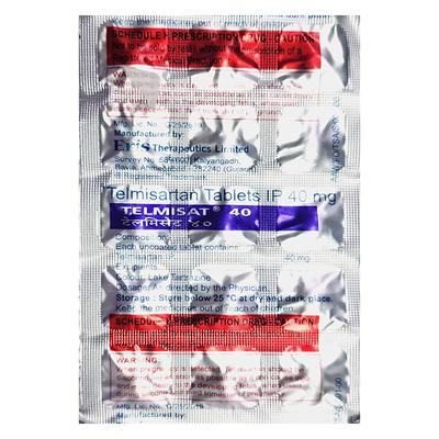 TELMISAT 40 Tablet 15's - Hypertension-Ang
