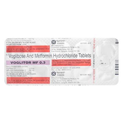 Voglitor MF 0.3mg Tablet 10'S - Diabetes-Ant