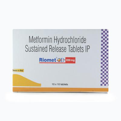 Riomet OD 850mg Tablet 10'S - Diabetes-Ant
