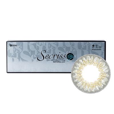 O-Lens Secriss 1Day Coloured Contact Lenses- Natural Grey ( 0.00 ) 1's - Eyecare Lenses