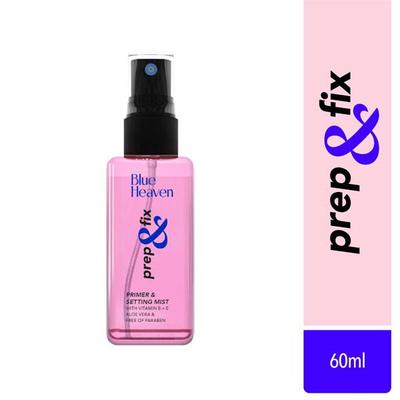 Blue Heaven Prep & Fix Primer & Setting Mist with Vitamin B & E Aloe Vera and Paraben Free 60ml - Setting Spray
