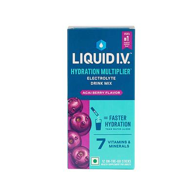 Liquid I.V. Hydration Multiplier - Acai Berry, Electrolyte Powder Drink Mix 12's - Multi-Vitamins