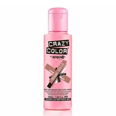 Crazy Color Semi-Permanent Hair Color Cream - Rose Gold 100 ml - Crème