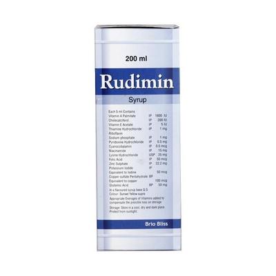 Rudimin Syrup 200ml - Supplements-Vam