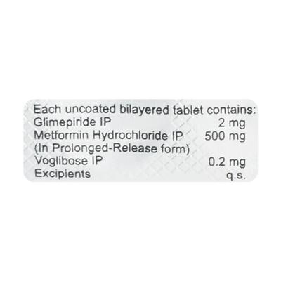 Glyree MV 2mg Tablet 10'S - Diabetes-Ant