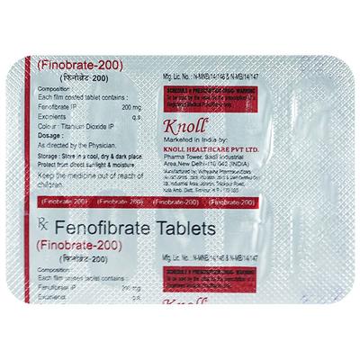 FINOBRATE 200 Tablet 10's - High Cholesterol-Dys