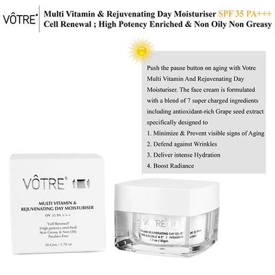 Votre Multi Vitamin & Rejuvenating Day Gel SPF 35 Pa 50 gm - Face Moisturizers