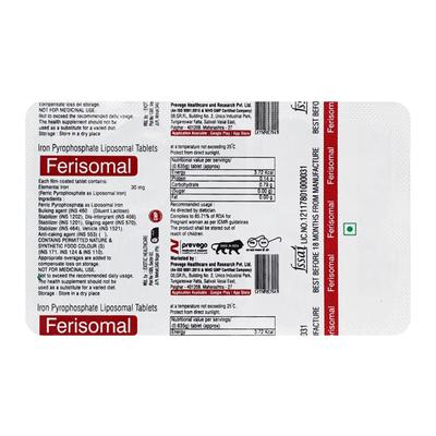 FERISOMAL Tablet 10's - Iron Supplement/Anaemia-Vma