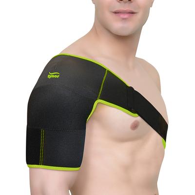Tynor Shoulder Support Double Lock (Neoprene) (UN) - Black & Green - Neck/Shoulder Supports